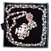 Sterling silver Rosary Made in Loops-rings style to add strength..4mm Silver beads and two Silver Jerusalem Crosses - Perfect Gift