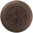 Hubbell Wiring Systems PFBCBRA Thermoplastic ABS Round Floor Box Non-Metallic Combo Cover/Flange, 6-1/4" Diameter, Brown