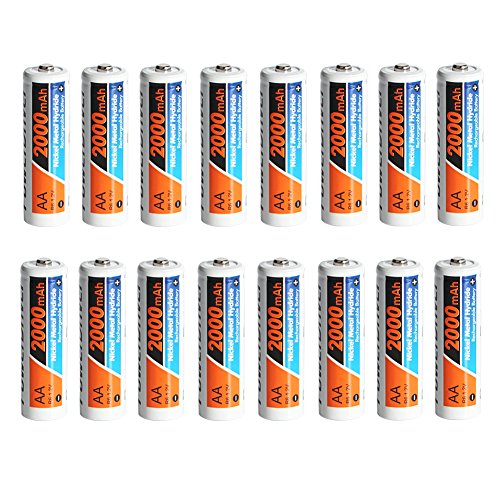 PowerDriver NiMH AA Rechargeable Batteries - 16 Pack