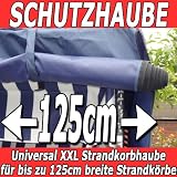 UNIVERSAL Premium Strandkorb Schutzhülle Strandkorbhülle Strandkorbhaube -- BLAU -- für alle Strandkörbe bis 125cm breite