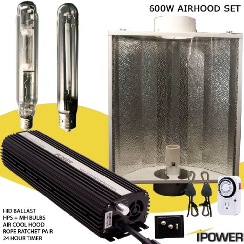 iPower GLSETX600DHMAC6 600-Watt Light Digital Dimmable System for Plants