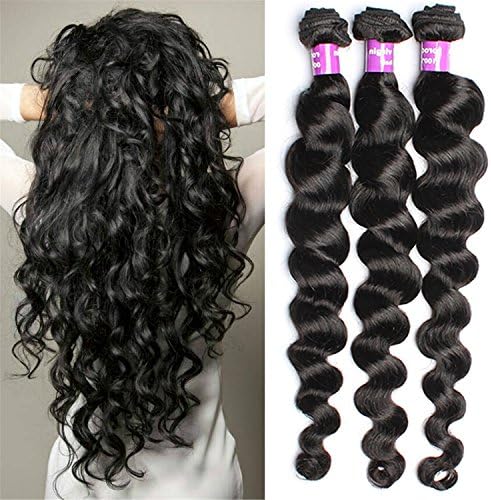 6A Brazilian Virgin Hair 3 Bundle 50G/Pcs Loose wave Human Hair Virgin Hair Extension Unprocessed Brazilian Virgin Hair