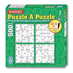 Sudoku Puzzle-a-Puzzle 500 pc Puzzle with Wipe-off Pen