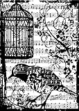 Tim Holtz Cling Rubber Stamp-Bird Song