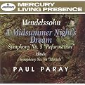 Mendelssohn: Symphony No. 5 / Midsummer Night's Dream