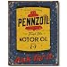 Nostalgic Oil & Gas Tin Sign : Pennzoil Motor Oil Can