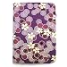 JAVOedge Cherry Blossom Book Style Case for the Barnes & Noble Nook (Twilight Purple)