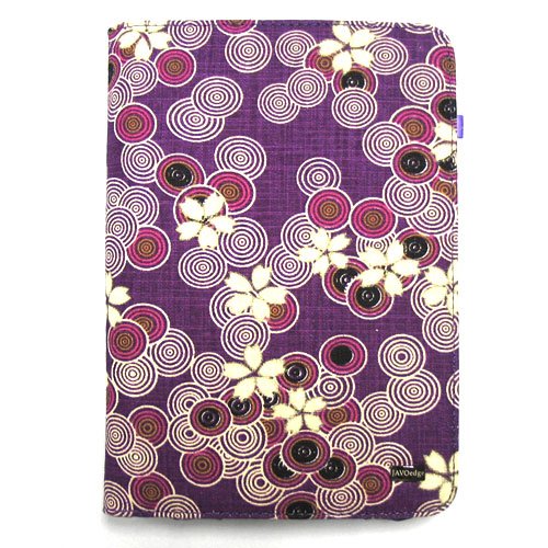 JAVOedge Cherry Blossom Book Style Case for the Barnes & Noble Nook (Twilight Purple)