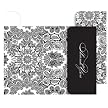 Paisley Thank-You Cards 50-pk. - Black/ Ivory