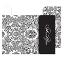 Paisley Thank-You Cards 50-pk. - Black/ Ivory