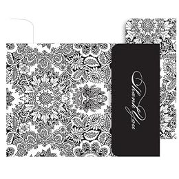 Paisley Thank-You Cards 50-pk. - Black/ Ivory : Target