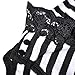 Infant Baby Girls Long Sleeves Striped Lace Romper