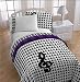 Glee Piano Themed Treble Clef Reversible Full Comforter Set (8 Piece Bed In A Bag)