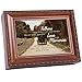 Father Bereavement Rich Woodgrain Finish Jewelry Music Box - Plays Amazing Grace