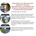 The Online Business Setup, SIVA Marketing, Opt-in Email for Bartender Guides Businesses by J Bowman J Orr