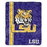 NCAA LSU Tigers 50-Inch-by-60-Inch Sherpa on Sherpa Throw Blanket 