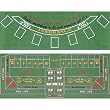 Blackjack and Craps 2 Sided Layout 36 x 72 inch
