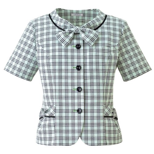 [ボンマックス] BONMAX 《清涼感をサイエンス／吸汗速乾・UVカット》 半袖オーバーブラウス Elsie AJ0818