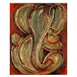 Metallic Abstract Ganesh Aluminum Wall Panel