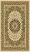 Traditional Area Rug, Elegance Collection, 4'x6' Ivory