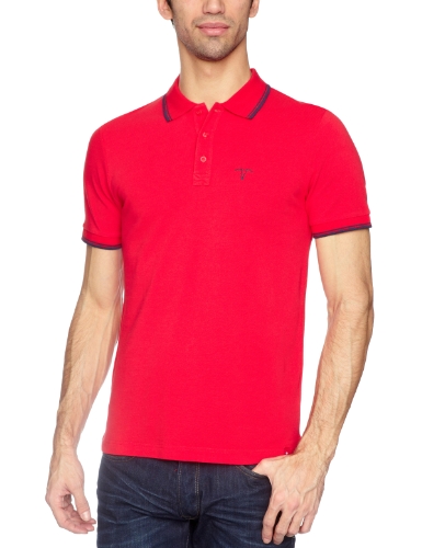 Herren Poloshirt N36623, Gr. 46 (S), Rot (selfedge red 629) Preisvergleich