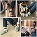 5 Pack Colorful Stripe Cotton Ankle CasualCrew Socks Vintage Style Sport Sock, Large