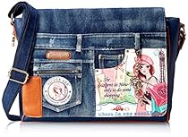Nicole Lee Messenger Bag with 15 Inch Laptop Compartment, Shopping Girl, One Size
