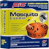 PIC Terra Cotta Mosquito Coil Burner (includes 4 Coils)