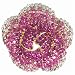 Pugster Purple Rhinestone Amethyst Diamond Simulated Flower Brooch