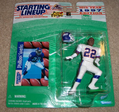NFL Action Figure: 1997 Phillippi Sparks NFL Starting Lineup Figure-NFL Action Figure-National Football League Action Figure-National Football League Figures-NFL Figures-National Football League-NFL