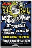 MayDay Parade - Academy is Poster - Concert Flyer for AP Fall Ball Tour 09