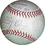 Clayton Kershaw Los Angeles Dodgers Autographed Game Used Baseball vs St. Louis Cardinals 5/25/2008 with 1st MLB Start 5/25/2008 7 K's Inscription