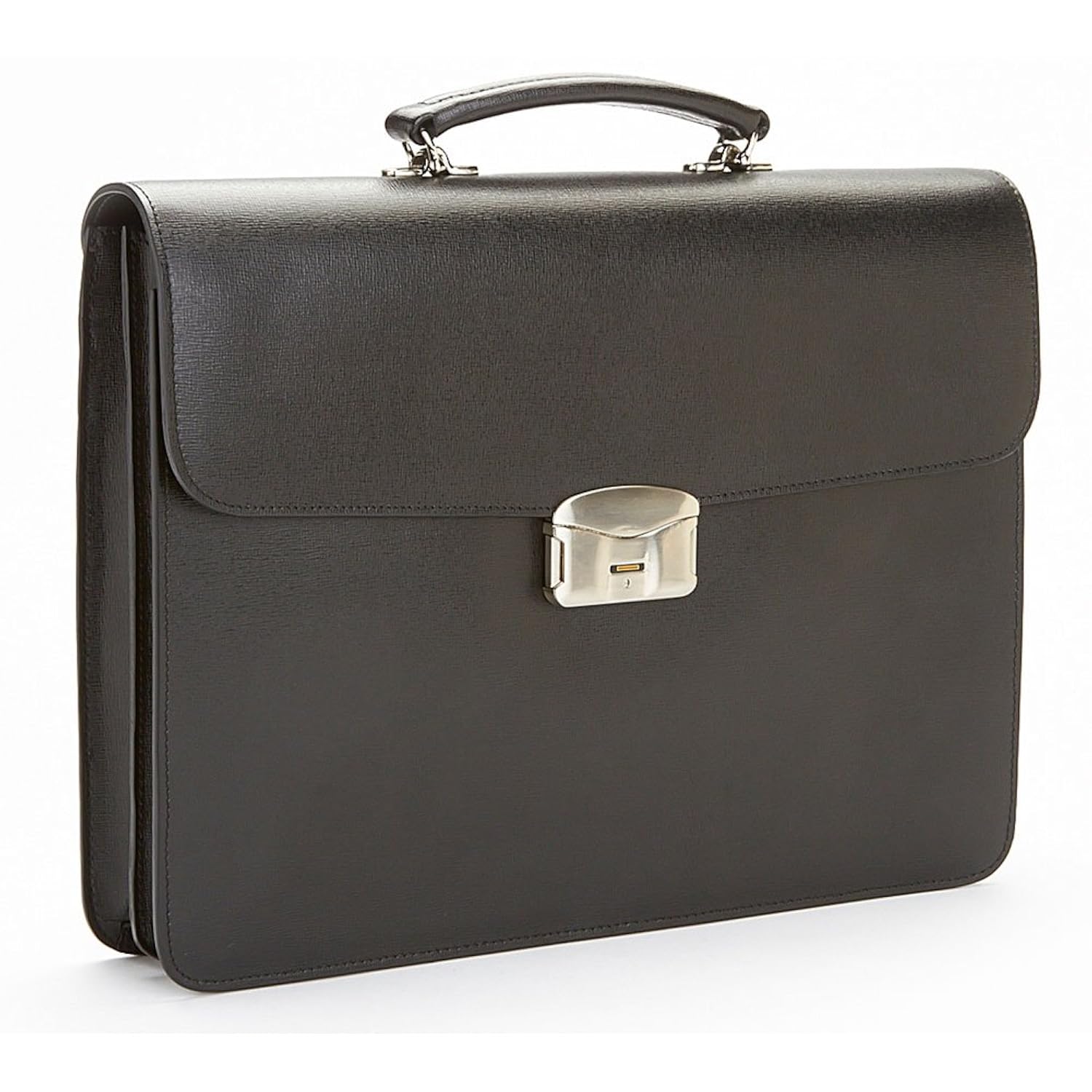 Royce Leather Anti Theft Fingerprint Locking Briefcase with RFID