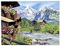 Paint by Numbers Paint Set - Mountain Chalet