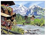 Paint by Numbers Paint Set - Mountain Chalet