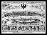 Wenceslas Hollar (Cologne, the smaller Prospectus) Gold Wood-Mounted Art Poster Print - 13
