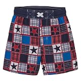 Infant Boys Stars Plaid Swim Short 18M