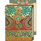 Bejeweled Paisley Brooch Magnetic Closure Mini Notepad