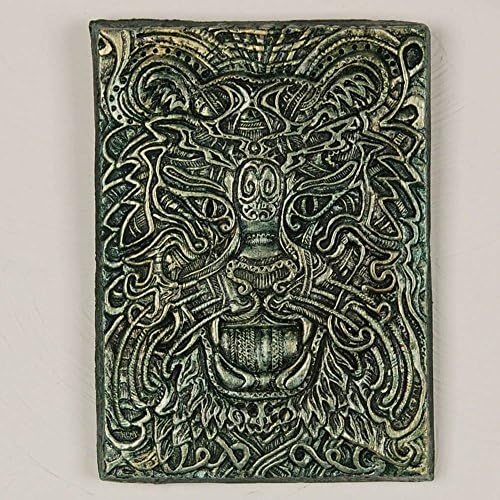 Celtic Tiger Handmade Decorative Garden Art Cast Stone Wall Plaque