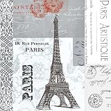 Paperproducts Design 20-Pack Paris Paper Cocktail Napkins