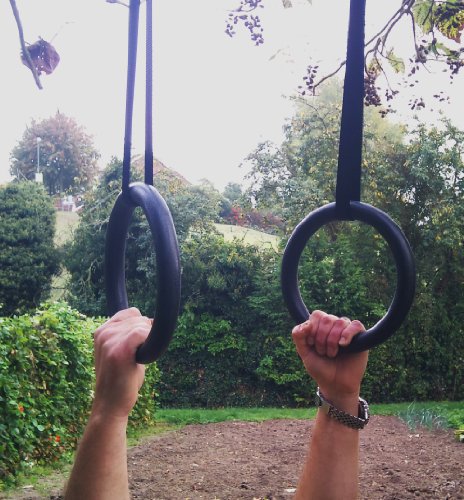 Olympus Gymnastic Rings For Bodyweight Excercising, Suspension Training - Taking your body to a new level of strength & endurance. Part of the Columbia-Bookfest® PowerCords products.