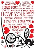Reusable Decoration Wall Sticker Decal - I Love You Mon Petit Chat (My Small Cat)