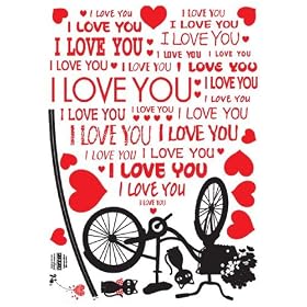 Easy Instant Decoration Wall Sticker Decal - I Love You Mon Petit Chat (My Small Cat)