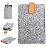 Inateck Kindle Paperwhite Case Cover Felt Sleeve for Amazon All-New Kindle Paperwhite 2015 300 PPI 3rd Gen/ 2014/ 2013/ 2012 and Kindle Fire HD 6, Grey