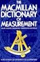 MacMillan Dictionary of Measurement