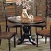 Round Dining Table in Black / Brown - Coaster
