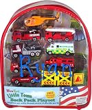 Personalized - Fire Vehicles 10 Piece w/ Backpack