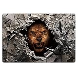 [FOR U DESIGNS]個性的な柄 マット 滑り止め付き ドアマット 保護マット doormat　約60CM*40CM 野生動物シリーズ