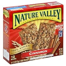 Nature Valley Crunchy Granola Bars, Cinnamon, 12-Count Boxes (Pack of 6)