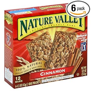 72-count Nature Valley Crunchy Granola Bars (6 boxes of 12 bars) $12